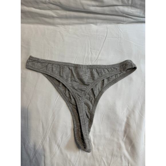 NWOT Joe Boxer Vintage 90’s Grey Smiley Face Cotton Thong Panty Size L - Picture 2 of 2
